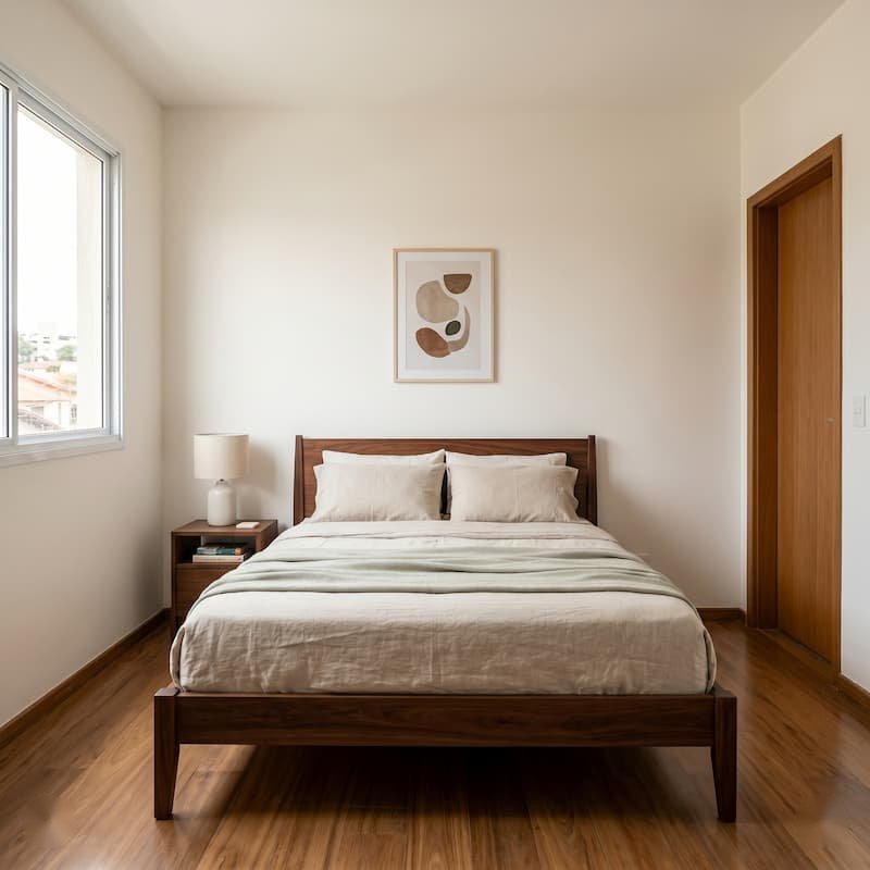 Parede com gesso liso em ambiente moderno