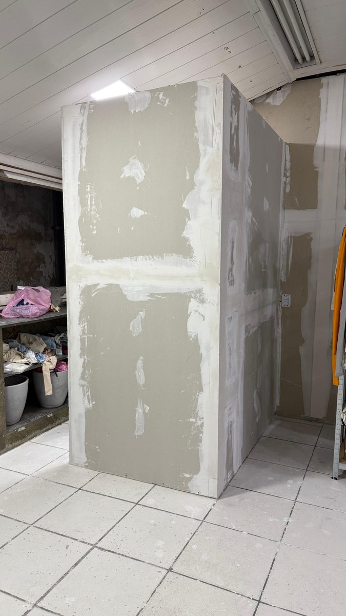 Parede de drywall em espaço comercial BH