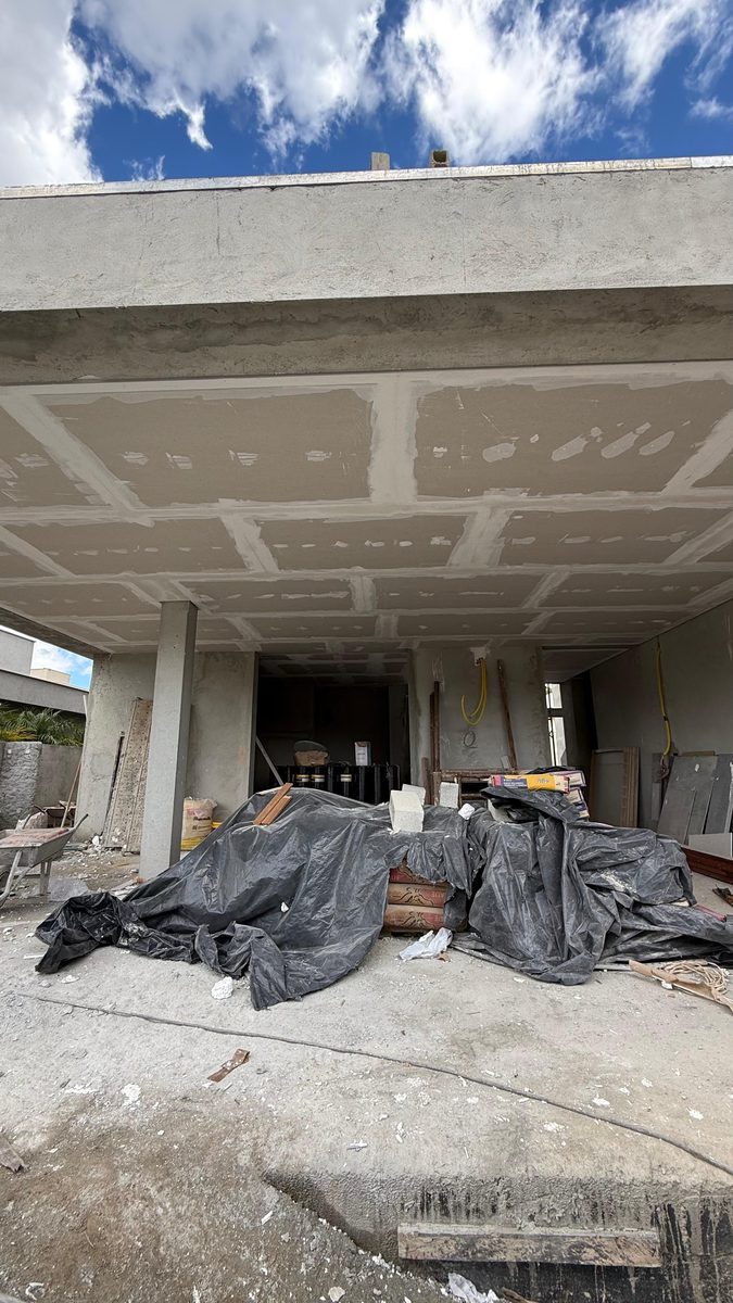 Forro de gesso estruturado em área externa BH